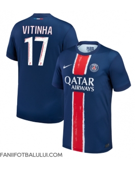 Paris Saint-Germain Vitinha #17 Tricou Fotbal Replică 2024-25 Barbati Acasa